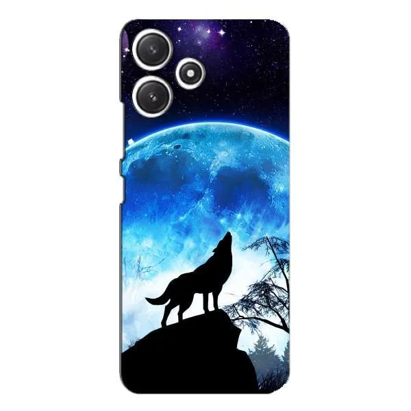 Чехол с принтом «Волк на луну» для Xiaomi POCO M6