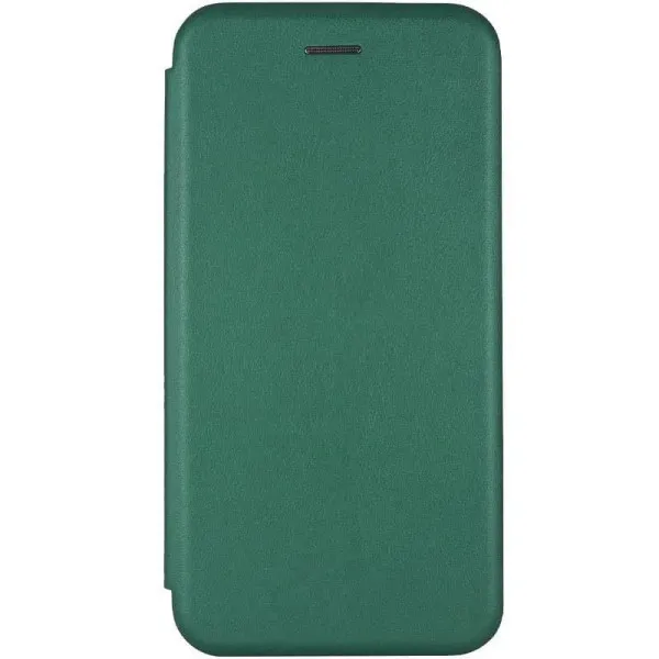 Кожаный чехол-книжка Classy для Xiaomi Poco M7 4G — Зеленый