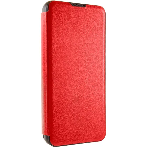 Кожаный чехол-книжка Belora для Xiaomi Poco M7 4G — Красный — фото 1