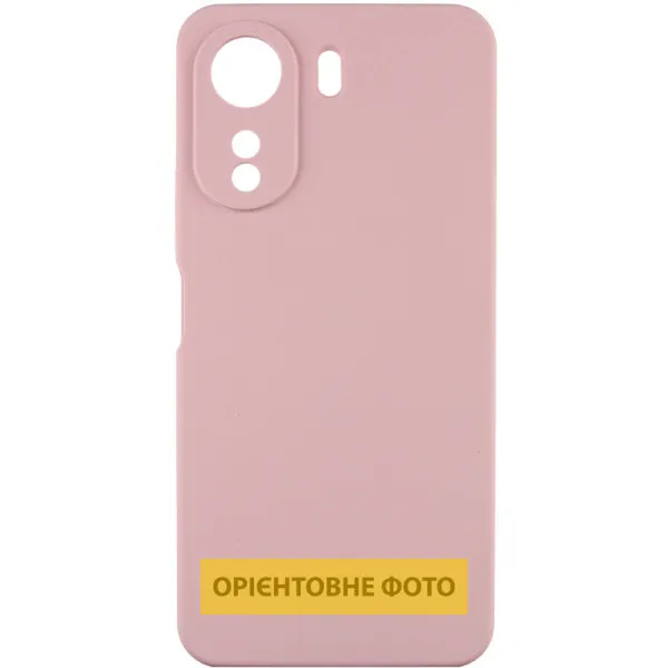 Чехол Silicone Cover Lakshmi Full Camera (AAA) для Xiaomi Poco M7 4G — Розовый