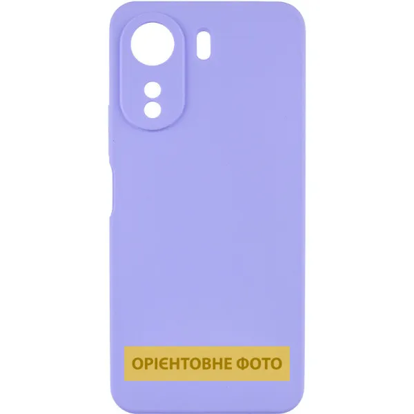 Чехол Silicone Cover Lakshmi Full Camera (AAA) для Xiaomi Poco M7 4G — Сиреневый