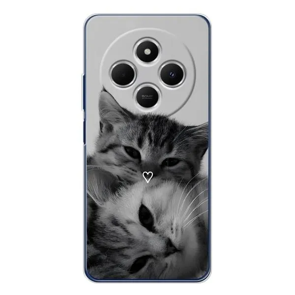 Чехол с принтом «Пара котов» для Xiaomi POCO M7