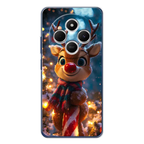 Чехол с принтом «Олень с шарфом» для Xiaomi POCO M7 Чехол с принтом «Олень с шарфом» для Xiaomi POCO M7