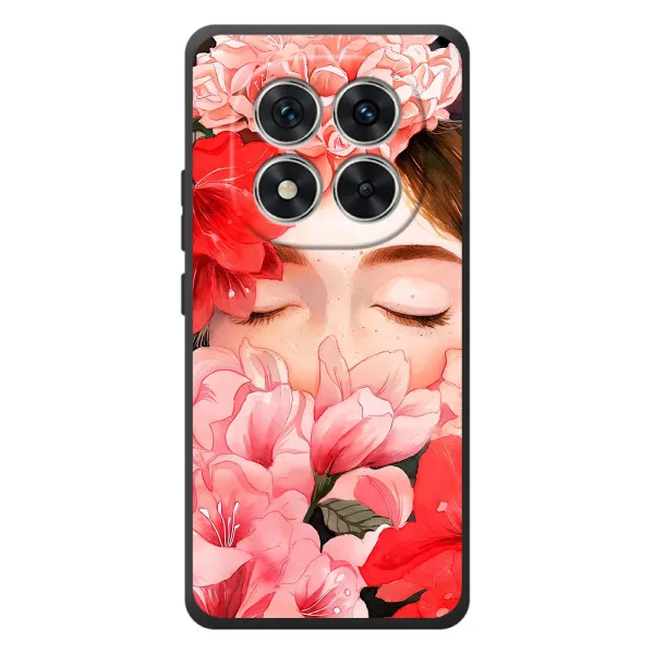 Чехол с принтом «Глаза в цветах» для Xiaomi Poco M8 Pro
