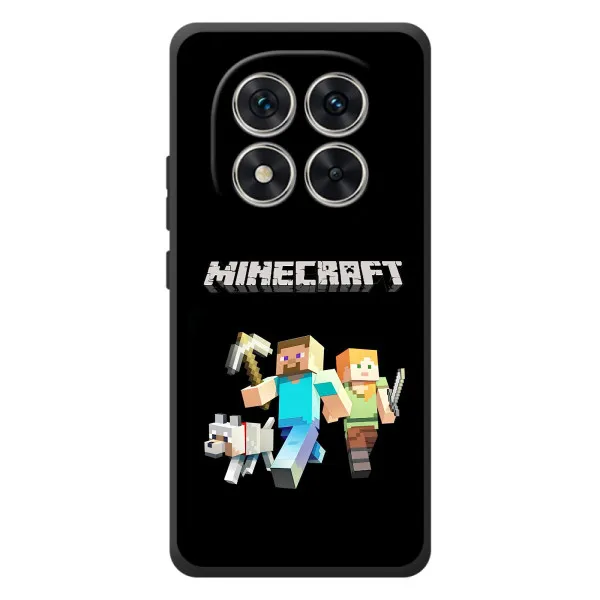 Чехол с принтом «герои Minecraft» для Xiaomi Poco M8 Pro