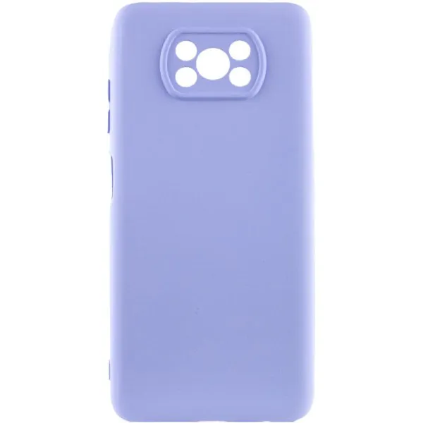 Чехол Silicone Cover Ummi Lakshmi Full Camera (AA) для Xiaomi Poco X3 NFC / Poco X3 Pro — Сиреневый — фото 1