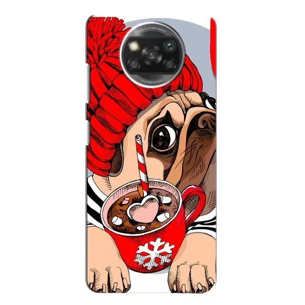 Чехол с принтом «Собачка в шапке» для Xiaomi POCO X3 Pro