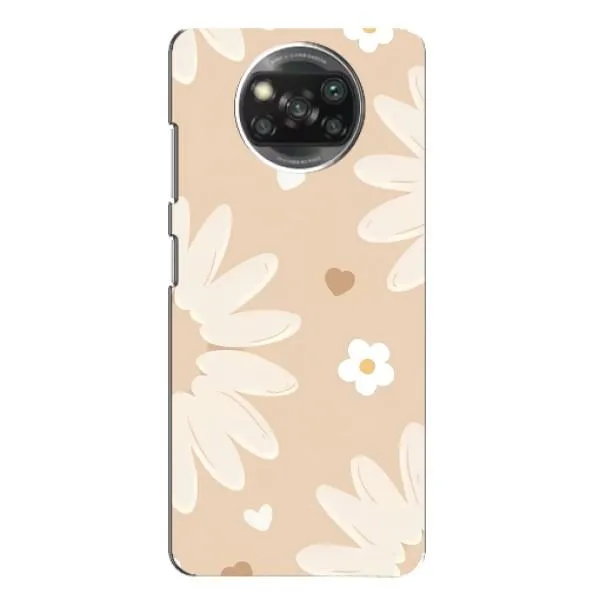 Чехол с принтом «Бежевые цветы» для Xiaomi POCO X3
