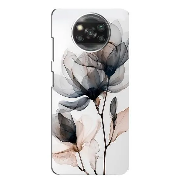 Чехол с принтом «Цветы на белом» для Xiaomi POCO X3