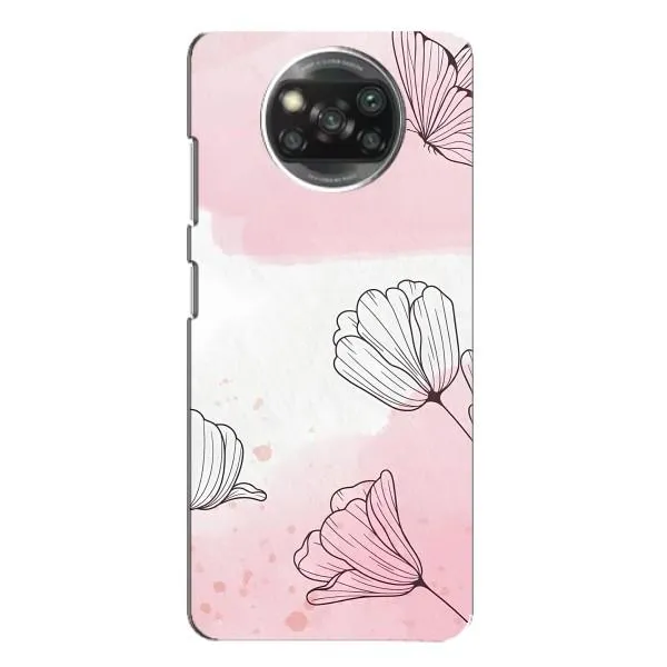 Чехол с принтом «Розовые цветы» для Xiaomi POCO X3