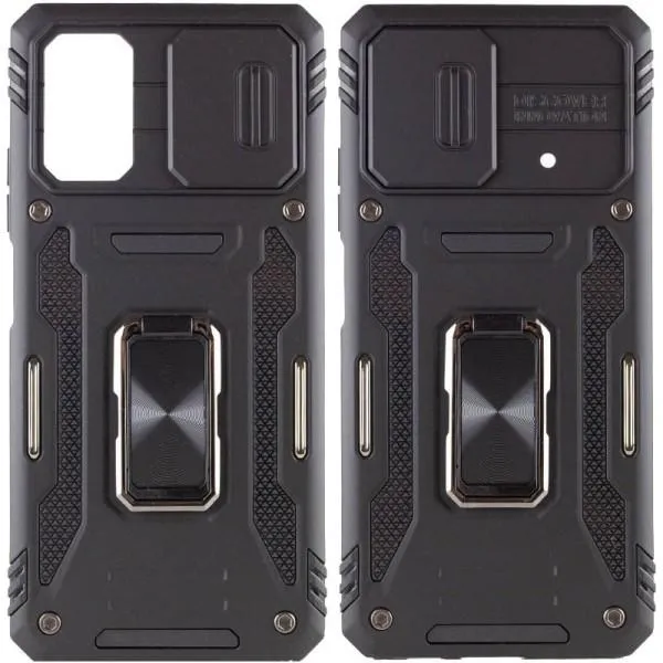 Ударопрочный чехол Camshield Army Ring для Xiaomi Poco X5 5G / Note 12 5G — Черный — фото 1