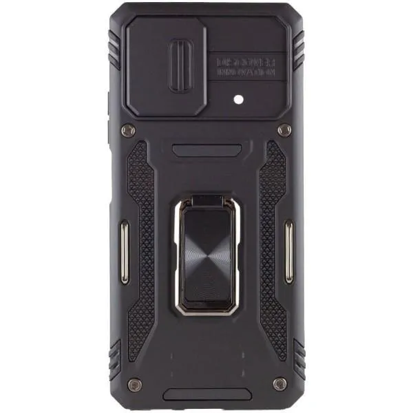 Ударопрочный чехол Camshield Army Ring для Xiaomi Poco X5 5G / Note 12 5G — Черный — фото 2