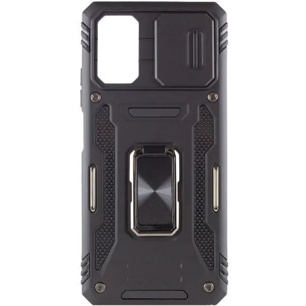 Ударопрочный чехол Camshield Army Ring для Xiaomi Poco X5 5G / Note 12 5G — Черный — фото 3