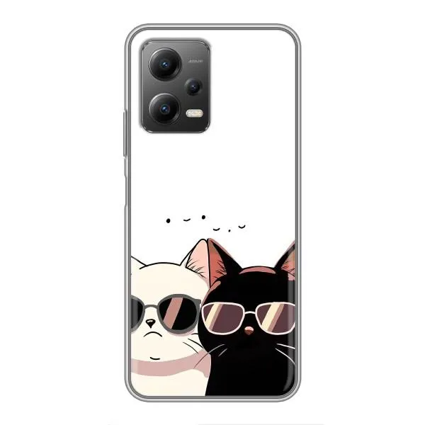 Чехол с принтом «Коты в очках» для Xiaomi POCO X5 (5G) Чехол с принтом «Коты в очках» для Xiaomi POCO X5 (5G)
