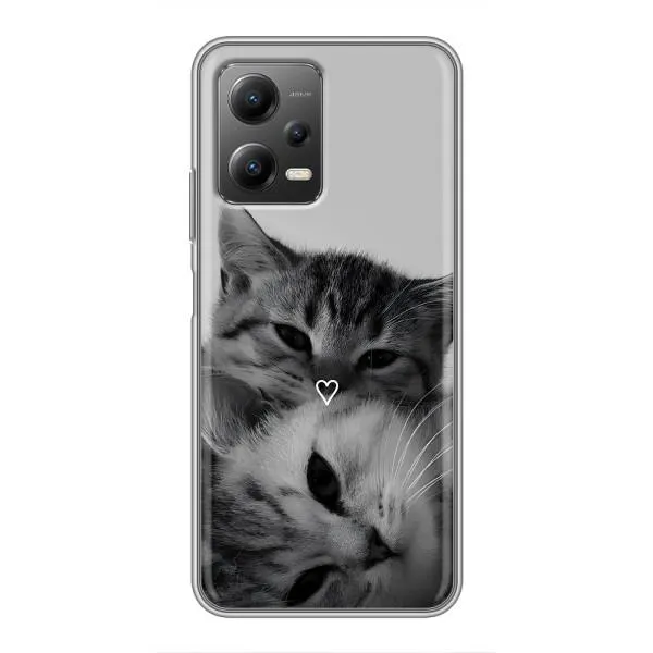 Чехол с принтом «Пара котов» для Xiaomi POCO X5 (5G) Чехол с принтом «Пара котов» для Xiaomi POCO X5 (5G)