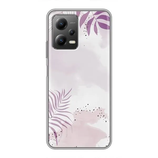 Чехол с принтом «Фиолетовые листья» для Xiaomi POCO X5 (5G)