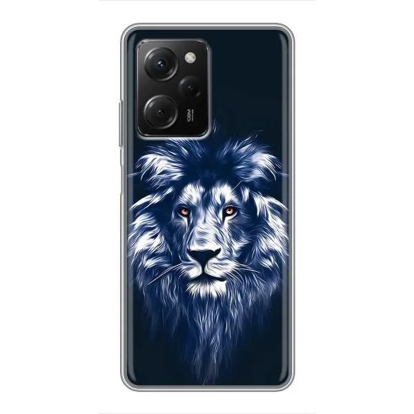 Чехол с принтом «Синий Лев» для Xiaomi POCO X5 Pro (5G)