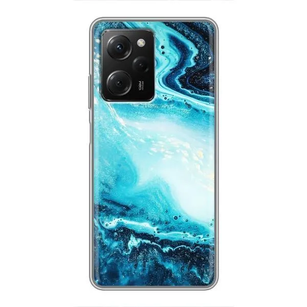 Чехол с принтом «Голубой мрамор» для Xiaomi POCO X5 Pro (5G)