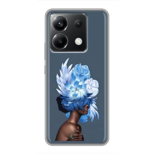 Чехол с принтом «Цветы на голове» для Xiaomi POCO X6 5G