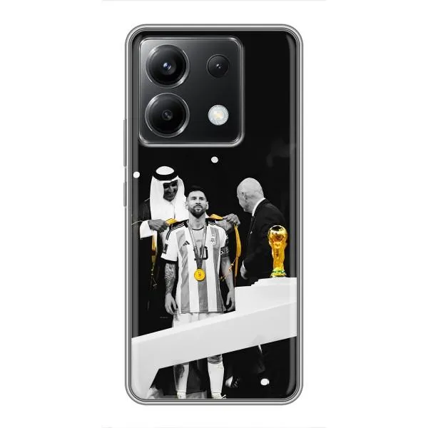 Чехол с принтом «Месси в накидке» для Xiaomi POCO X6 5G Чехол с принтом «Месси в накидке» для Xiaomi POCO X6 5G