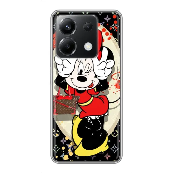 Чехол с принтом «Минни peace» для Xiaomi POCO X6 5G Чехол с принтом «Минни peace» для Xiaomi POCO X6 5G