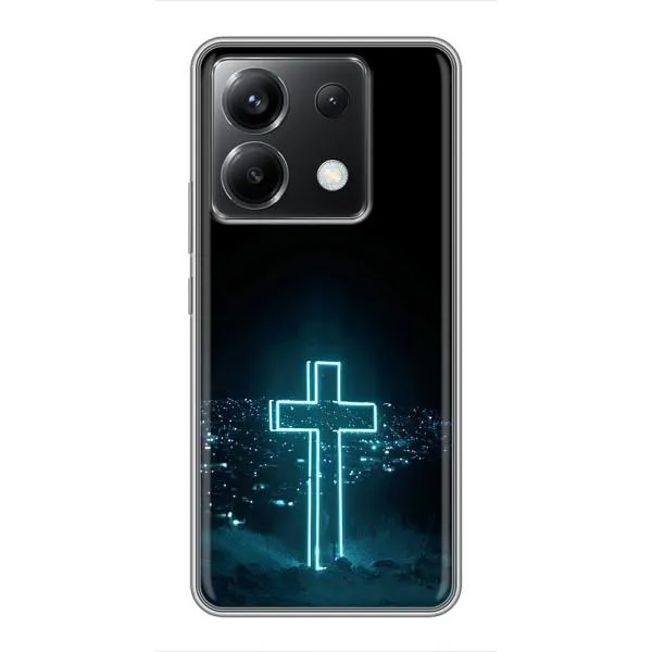 Чехол с принтом «Крест и город» для Xiaomi POCO X6 5G Чехол с принтом «Крест и город» для Xiaomi POCO X6 5G