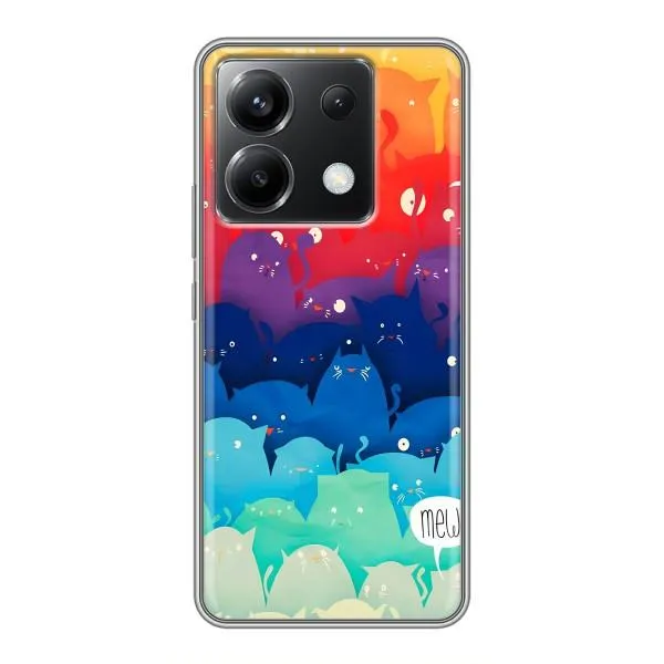 Чехол с принтом «Mew» для Xiaomi POCO X6 5G