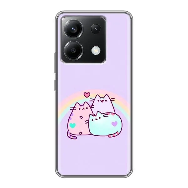 Чехол с принтом «Радужные котики» для Xiaomi POCO X6 5G