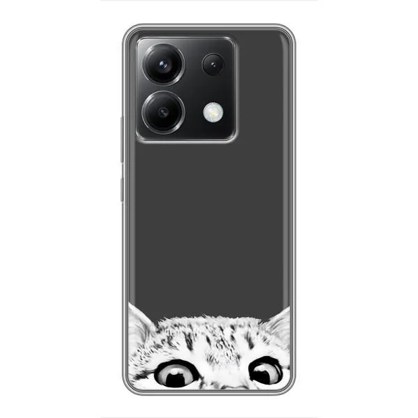 Чехол с принтом «Выглядывает кот» для Xiaomi POCO X6 5G