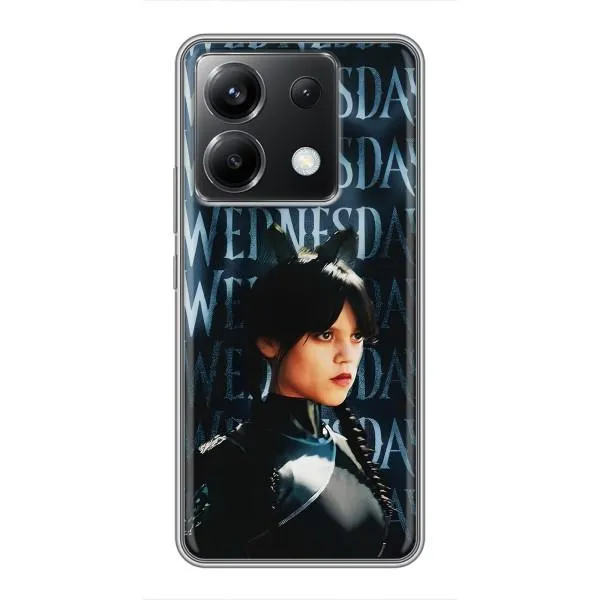 Чехол с принтом «Уэнздей кошка» для Xiaomi POCO X6 5G Чехол с принтом «Уэнздей кошка» для Xiaomi POCO X6 5G
