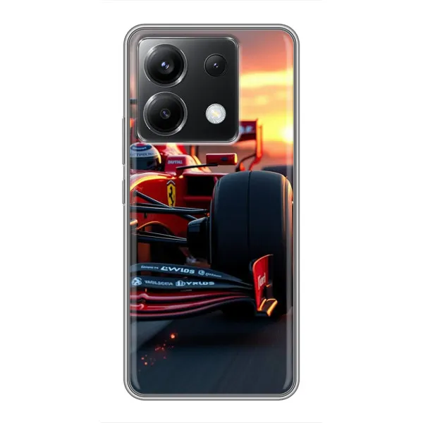 Чехол с принтом «Макларен на закате» для Xiaomi POCO X6 5G