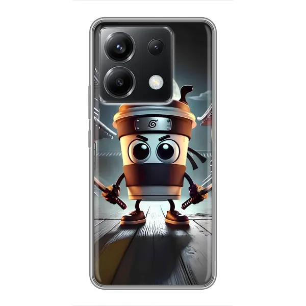 Чехол с принтом «Капучино асасино» для Xiaomi POCO X6 5G