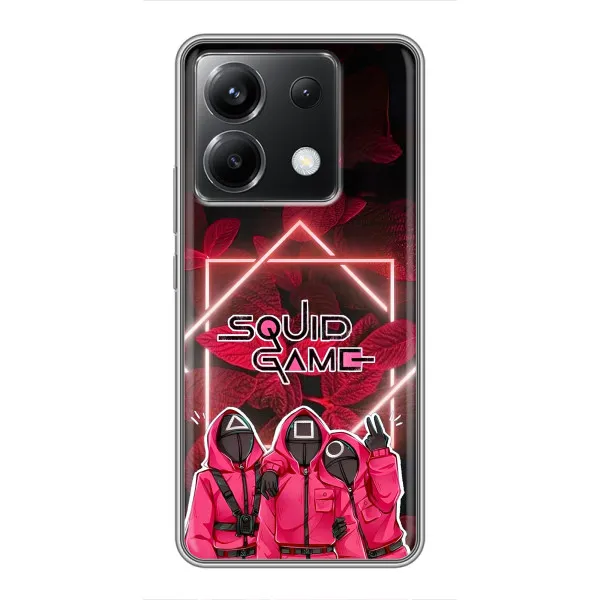Чехол с принтом «Охранники Игра кальмара» для Xiaomi POCO X6 5G Чехол с принтом «Охранники Игра кальмара» для Xiaomi POCO X6 5G