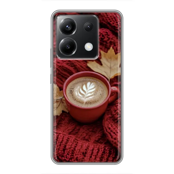 Чехол с принтом «Кофе на пледе» для Xiaomi POCO X6 5G