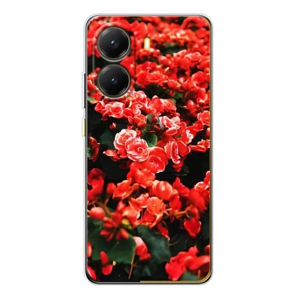 Чехол с принтом «Цветы красные» для Xiaomi POCO X7 Pro Чехол с принтом «Цветы красные» для Xiaomi POCO X7 Pro