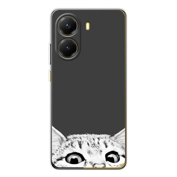 Чехол с принтом «Выглядывает кот» для Xiaomi POCO X7 Pro Чехол с принтом «Выглядывает кот» для Xiaomi POCO X7 Pro