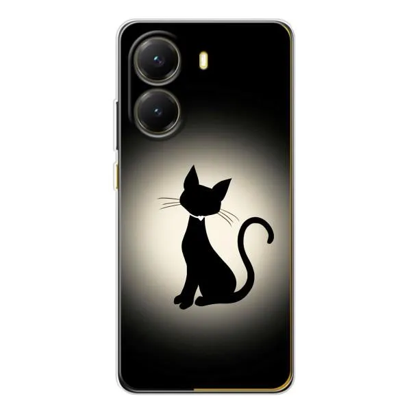 Чехол с принтом «Силуэт котика» для Xiaomi POCO X7 Pro