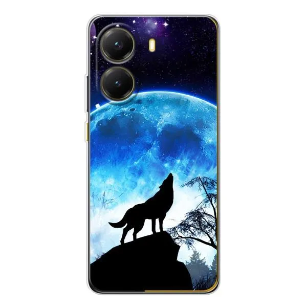 Чехол с принтом «Волк на луну» для Xiaomi POCO X7 Pro Чехол с принтом «Волк на луну» для Xiaomi POCO X7 Pro