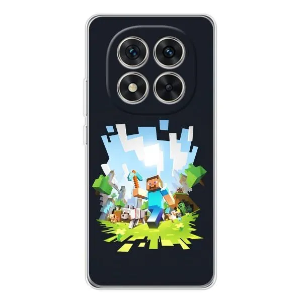 Чехол с принтом «персонажи Minecraft» для Xiaomi POCO X7