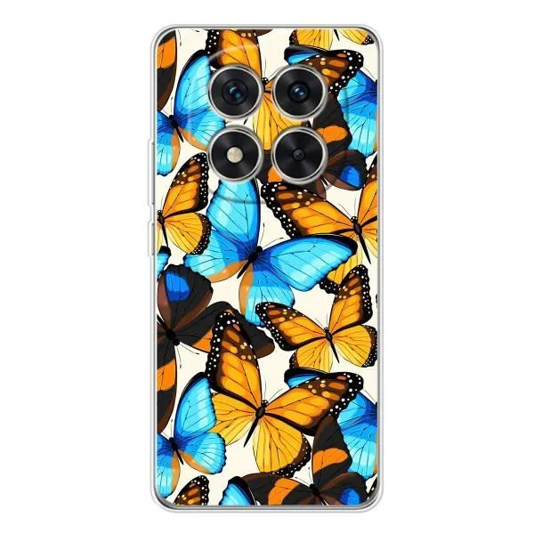 Чохол з принтом «Яскраві метелики» для Xiaomi POCO X7