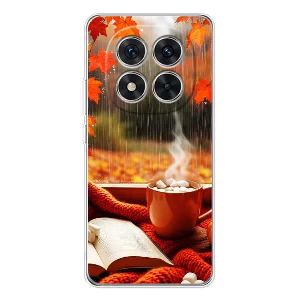 Чехол с принтом «Кофе и дождь» для Xiaomi POCO X7