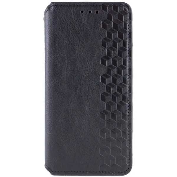 Кожаный чехол-книжка GETMAN Cubic (PU) для Xiaomi Poco X8 Pro Max — Черный — фото 1