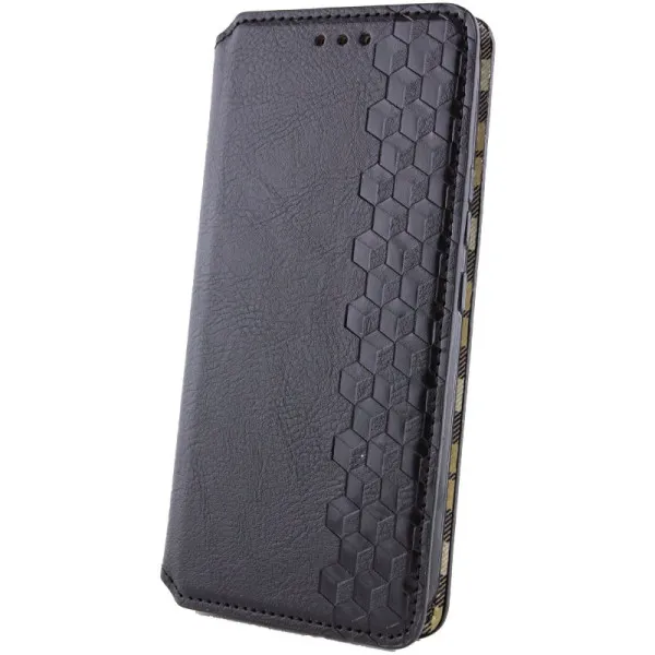 Кожаный чехол-книжка GETMAN Cubic (PU) для Xiaomi Poco X8 Pro Max — Черный — фото 2