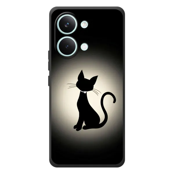Чехол с принтом «Силуэт котика» для Xiaomi Poco X8 Pro Max