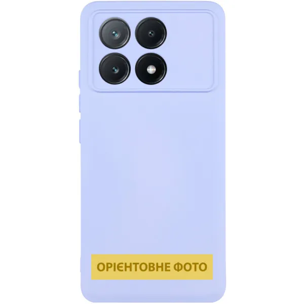 Чехол TPU GETMAN Liquid Silk Full Camera для Xiaomi Poco X8 Pro — Сиреневый Чехол TPU GETMAN Liquid Silk Full Camera для Xiaomi Poco X8 Pro — Сиреневый