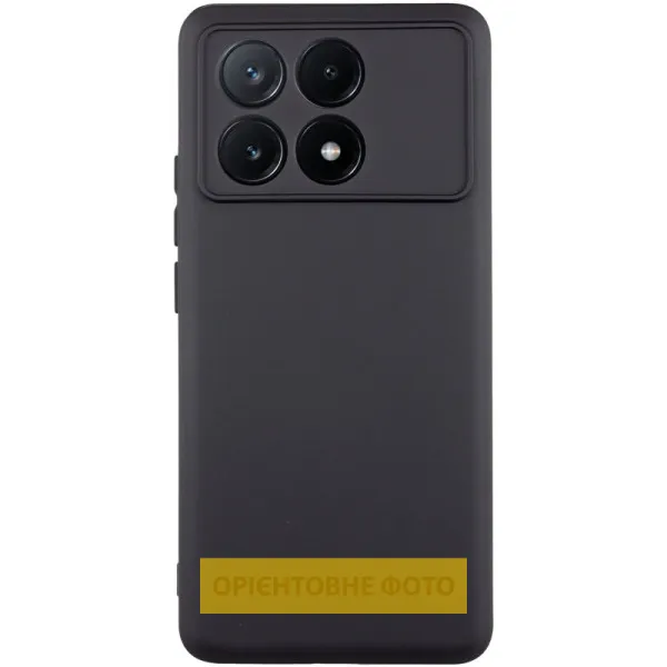 Чехол TPU GETMAN Liquid Silk Full Camera для Xiaomi Poco X8 Pro — Черный Чехол TPU GETMAN Liquid Silk Full Camera для Xiaomi Poco X8 Pro — Черный