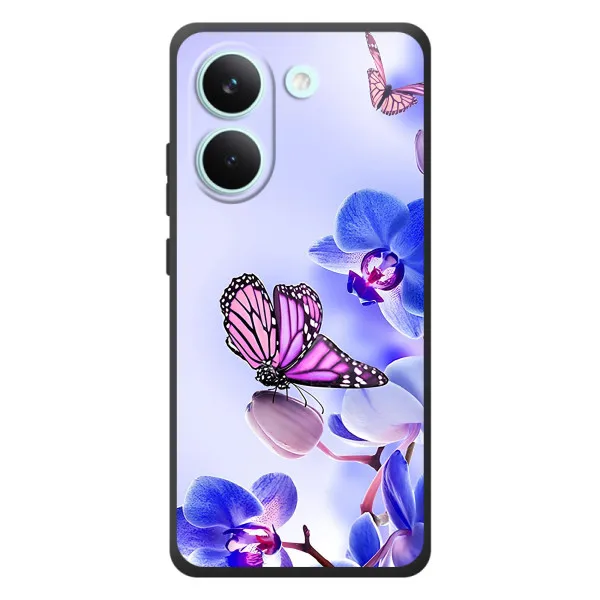 Чехол с принтом «Бабочка на цветочке» для Xiaomi Poco X8 Pro