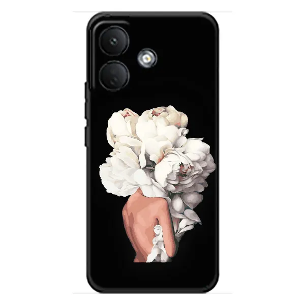 Чохол з принтом «Білі квіти» для Xiaomi Poco X8