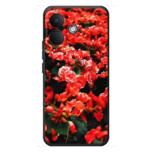 Чехол с принтом «Цветы красные» для Xiaomi Poco X8