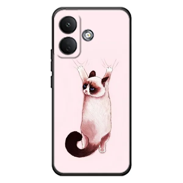 Чохол з принтом «Котик падає» для Xiaomi Poco X8